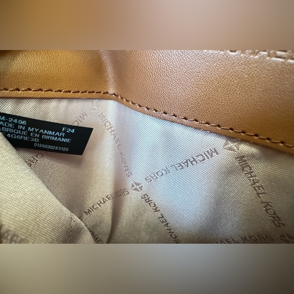 Michael Kors Jet Set Reed Large Bifold Wallet MK Vanilla/Brown - Picture 5 of 11